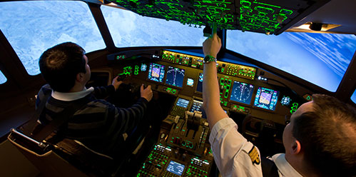 Boeing 777 sur simulateur